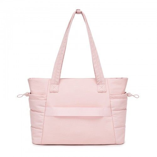 Women 2 Piece Water Repellent Tote Bag Set With Laptop Compartment Pink | Neil's Luggage Store