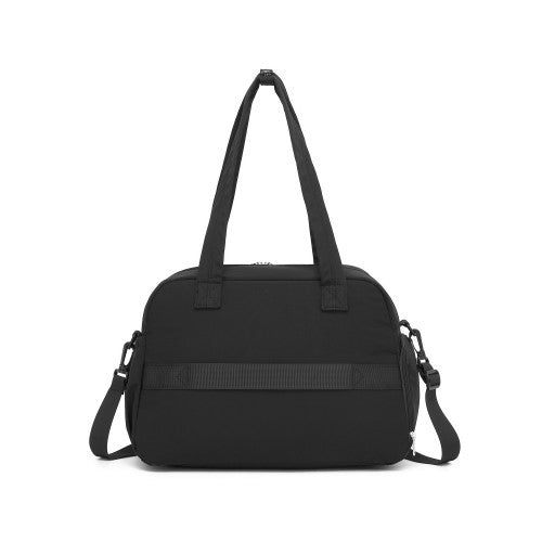 Lightweight 24L Quilted Women Travel Bag Set With Shoe Compartment Black | Neil's Luggage Store
