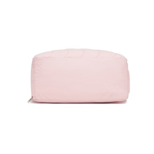 Lightweight Quilted 24L Women Travel Bag Set With Shoe Compartment Pink | Neil's Luggage Store