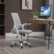Office Chair, Gaming chair Ergonomic Desk Chair with Flip-up Arm and Lumbar Back Support for Home, Grey