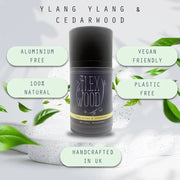 The Ilex Wood - Natural Deodorant - Ylang Ylang & Cedarwood