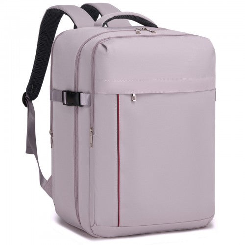 Kono 32L Large Cabin Backpack For 17.3 Inch Laptop With Luggage Strap Purple | Neil's Luggage Store