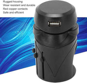 Universal World Travel Plug Adapter USB-A Plus and Charger US UK EU AUS Black