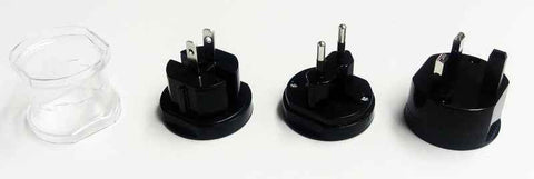 Universal Power Adapter with Electrical Plug for European US, EU, UK, AU Black