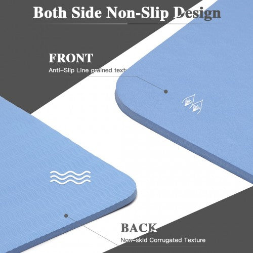Yoga-1 - Kono TPE Non-slip Classic Yoga Mat - Blue | Neil's Luggage Store